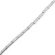 Hematite Perlen Tube 3x1.5mm Silver